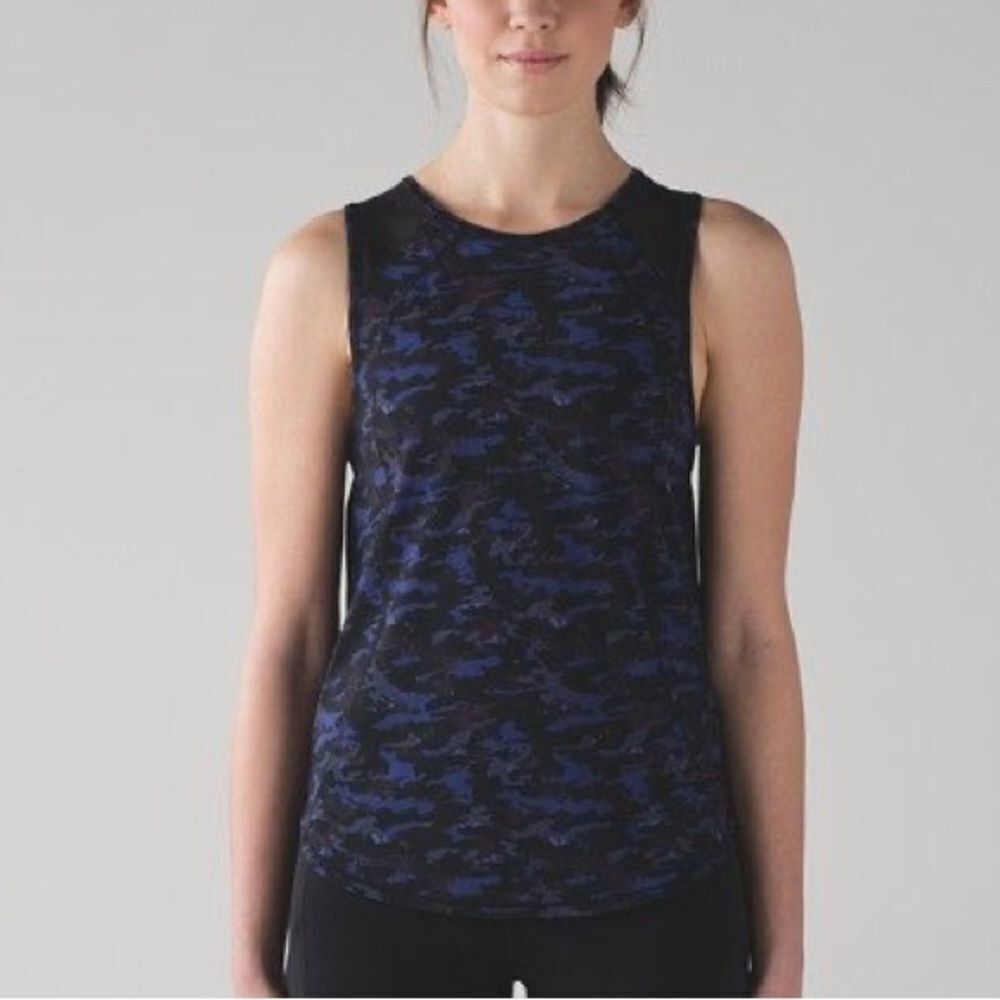 Lululemon Sculpt Tank Purple Camo